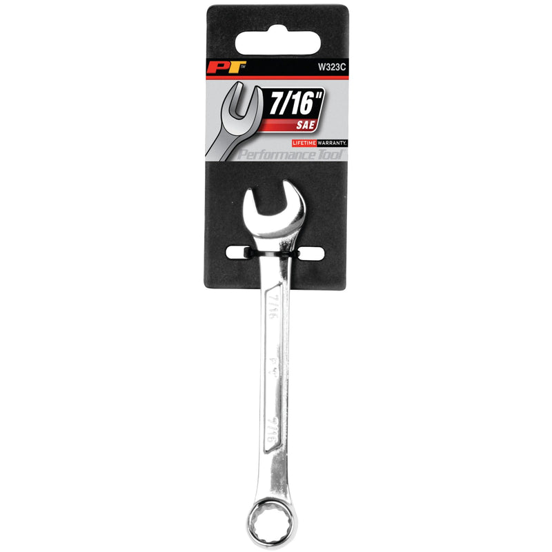 W323C Performance Tool Combination Wrench, 7/16