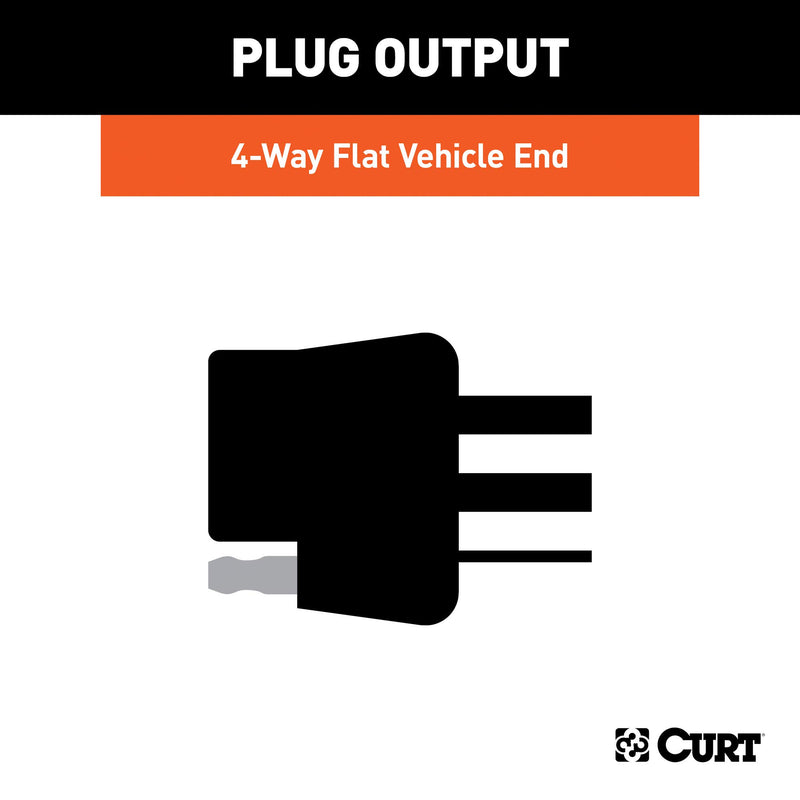 CURT 4-Pin Vehicle-Side Custom Trailer Wiring Harness, Fits Select Hyundai Veloster