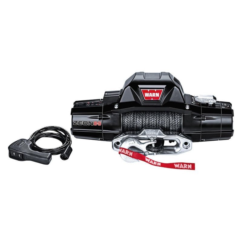 ZEON Warn 8-S Winch with Synthetic Rope - 8000 lb. Capacity