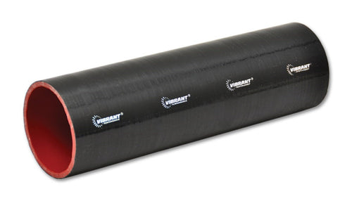 27051 Vibrant 4 Ply Silicone Sleeve 1.75" I.D. x 12" Long Black