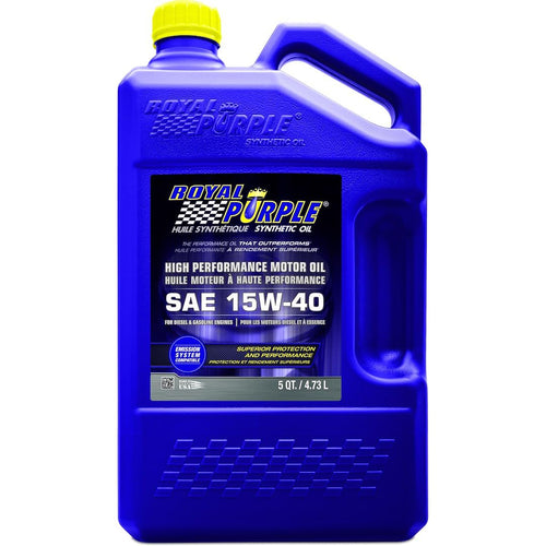 15W40 Royal Purple High Performance Motor Oil - 1 Gal