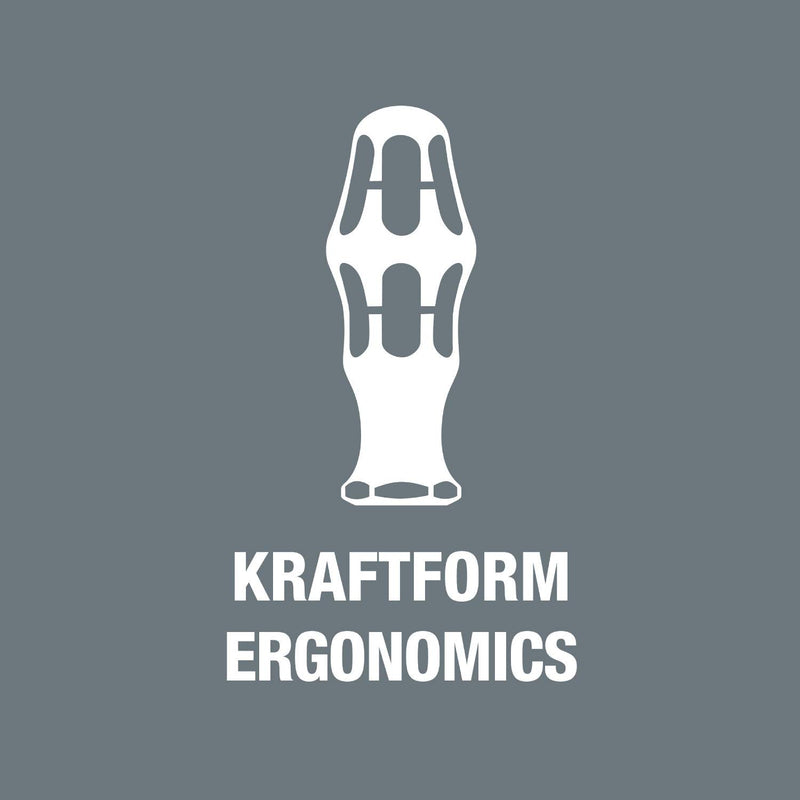 Wera Kraftform 5028160001 392 Hexagon Flexible Shaft Bitholding Screwdriver, 1/4" Head, 177mm Blade Length, MULTI