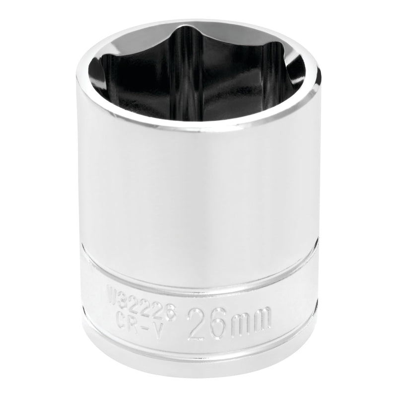 W32226 Performance Tool 1/2 Drive 26mm 6Point Socket, 1 Pack