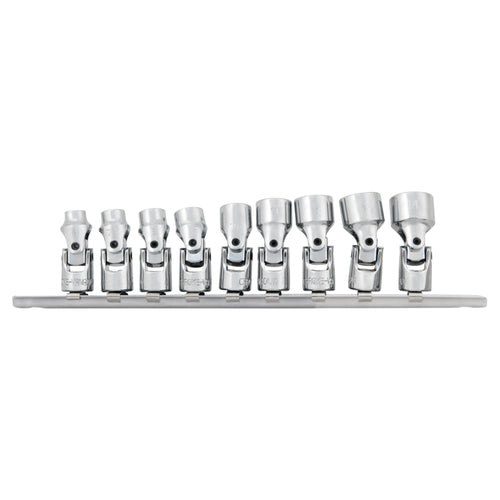 1/4-Inch Performance Tool W36981 9 Piece Drive Metric Flex Socket Set, Silver