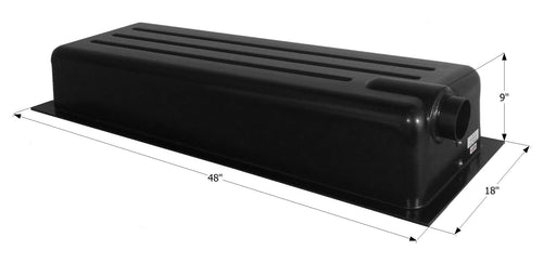 Holding Tank ICON Right End Drain HT162ED, w/ 3 in Spigot & 4 Level Sensors