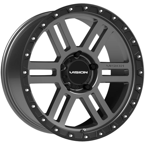 20x9 Vision 354 Manx 2 Gunmetal Rim +10mm 5x5" Inch Wheel