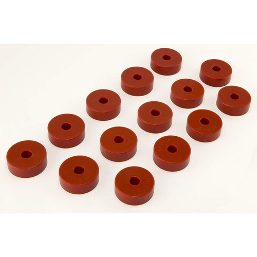 Body Mount Kit, Rugged Ridge, Red, 14 Pieces | 18351.01 | Fits 1955-1973 Jeep CJ-5 & CJ-6