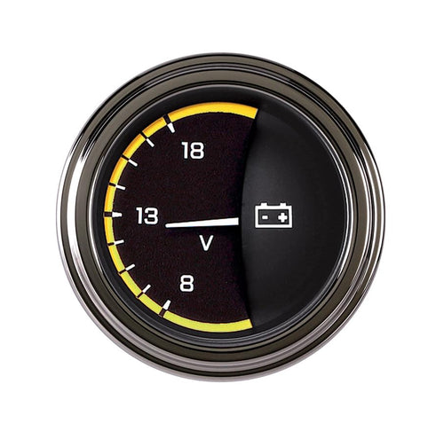 AX30YSLF Classic Instruments Autocross Yellow 2 1/8" Volt Gauge