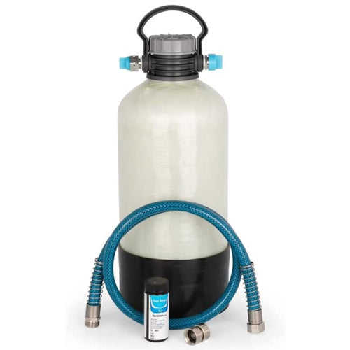 Camco Portable Water Softener TastePURE | Reduces The Hardness of Your RV or Boat's Water | Features a Compact Design (40655)