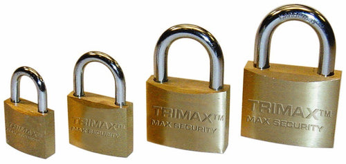 Solid Brass Body Trimax TPB1125 Marine Grade Locking with Hardened 1-1/8" x 5/16" Shackle