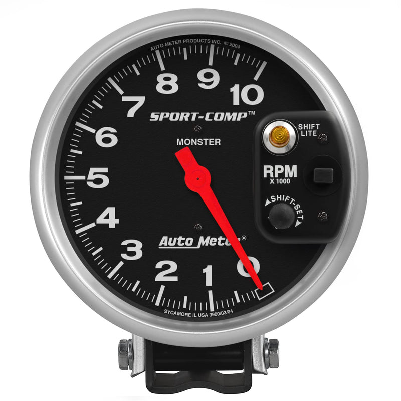 Auto Meter Sport-Comp 3903 Shift-Lite Tachometer,5.000 in.
