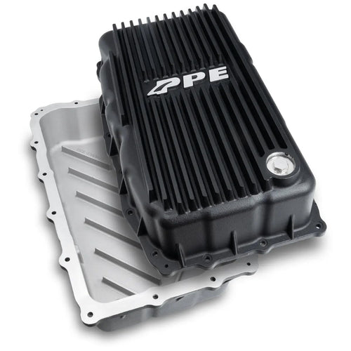 128051120 PPE Deep Heavy Duty Transmission Pan (BLACK) Compatible for 2020+ GMC Sierra 1500 or 2020+ Chevy Silverado 3.0L with Allison 10L80 Transmission