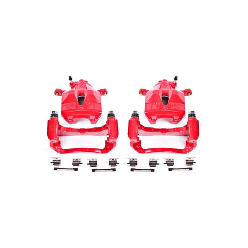 Caliper Set Power Stop For Toyota Avalon 2005-2007, Toyota Camry 2005-2006, Toyota Sienna 2004-2010, Toyota Solara 2004-2008 Front Pair of High-Temp Red Powder Coated Calipers S2714