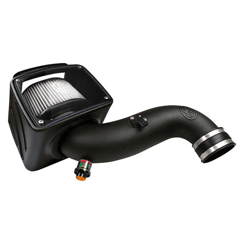 Cold Air Intake S&B Filters 75-5091D For 2007-2010 Chevy/GMC Duramax 6.6L (Dry Extendable Filter)