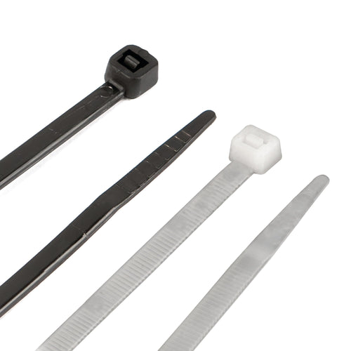 W2927 Performance Tool 24pc 25" Cable Tie Set, Black and White With Tensile Strength 175 Lbs