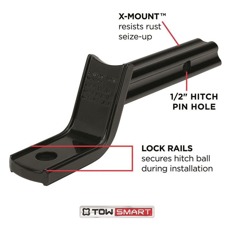 TowSmart 2-1/2 in. Drop 3,500 lb. X-Mount Ball Mount