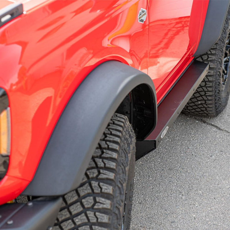 Side Step Sliders Rock Slide Engineering fits Ford Bronco 2021+ 2 Door Models Set, BD-SS-300-BR2