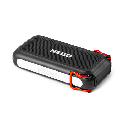 20K NEBO Rambler Hand-Held Power Bank | 74Wh Capacity, 2-Way Output Charging, USB & USB-C Ports, 4.5 Phone Recharges at Full Battery, Compact Design, Built-In Flashlight, TSA Approved Travel Essential