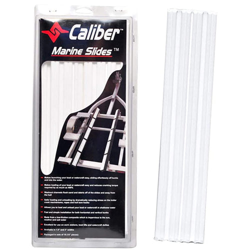 Marine Caliber Trailer Bunk Slides 23011, 3 x 15 inch, 10-Pack, White