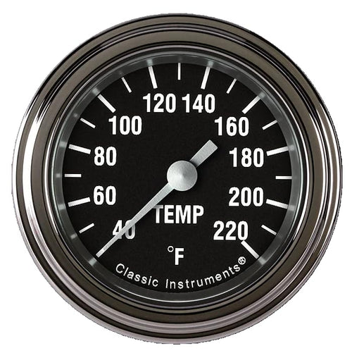 Hot Rod Classic Instruments HR129SLF 2-1/8-Inch Stock Eliminator Temp Gauge