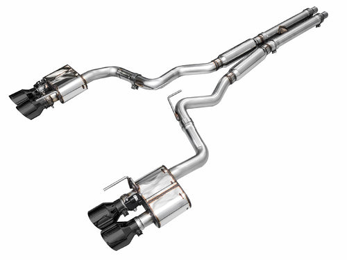 AWE 2024 Ford Mustang GT Fastback SwitchPath RWD Catback Exhaust w/ Quad Diamond Black Tips