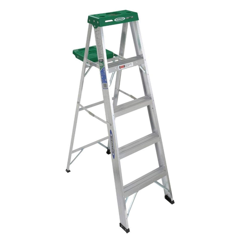 225 Lb. 5' Aluminum Stepladder, Type Ii