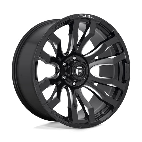 1PC D673 Fuel 18X9 8X180 GL-BLK-MIL -12MM - D67318901845