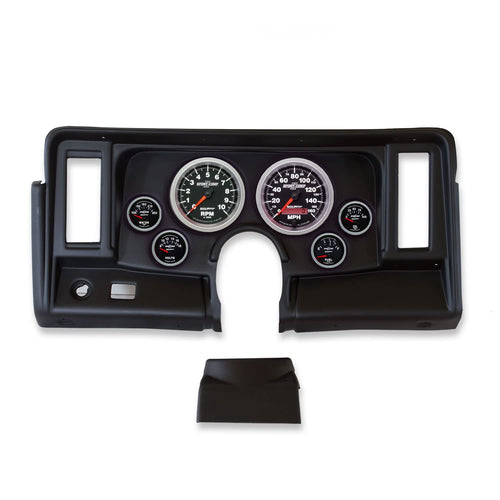 AutoMeter Dash Kit Direct Fit, Nova 69-76, Tach/Mph/Fuel/Oilp/Wtmp/Volt, Sport-Comp Ii (2134-12)