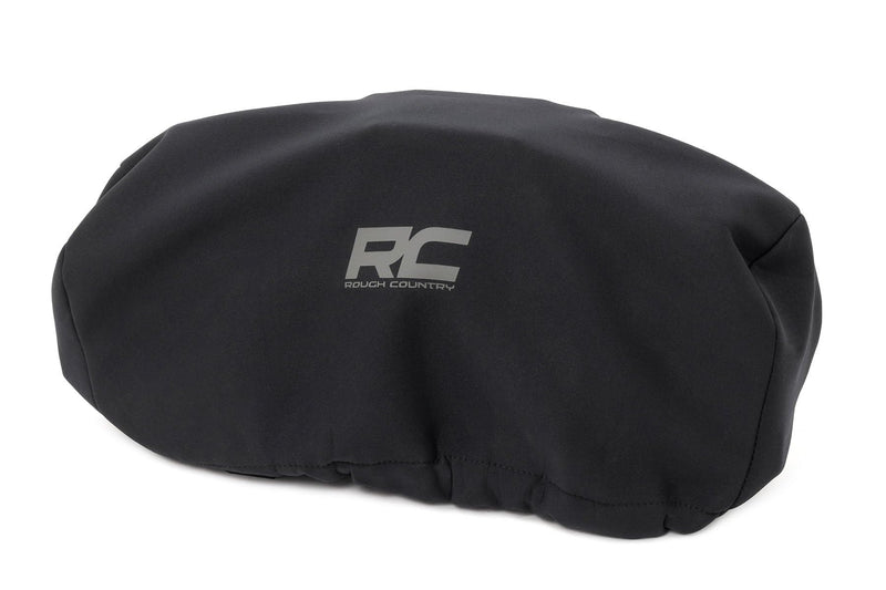 Winch Cover Rough Country - Waterproof Vinyl-Lined Protection for 9500–12000 LB Winches, Shields from Dirt, Rain, Snow & UV