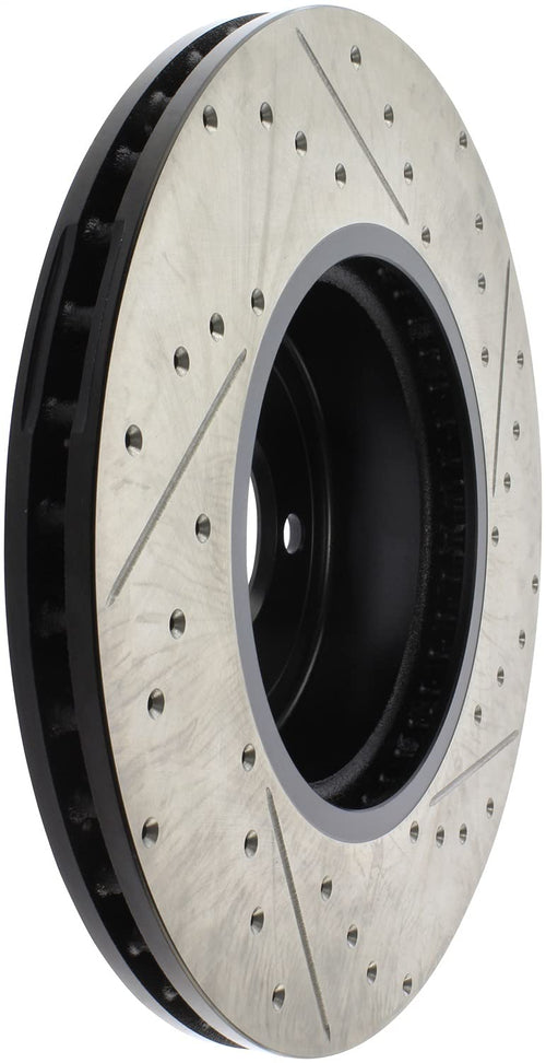 Sport Drilled/Slotted Brake Rotor StopTech 127.34144R (Front Right), 1 Pack