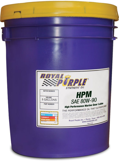 Royal Purple HPM 11689 Gear Lube 80W90 High Performance Synthetic Marine Lubricant - 5 gal.