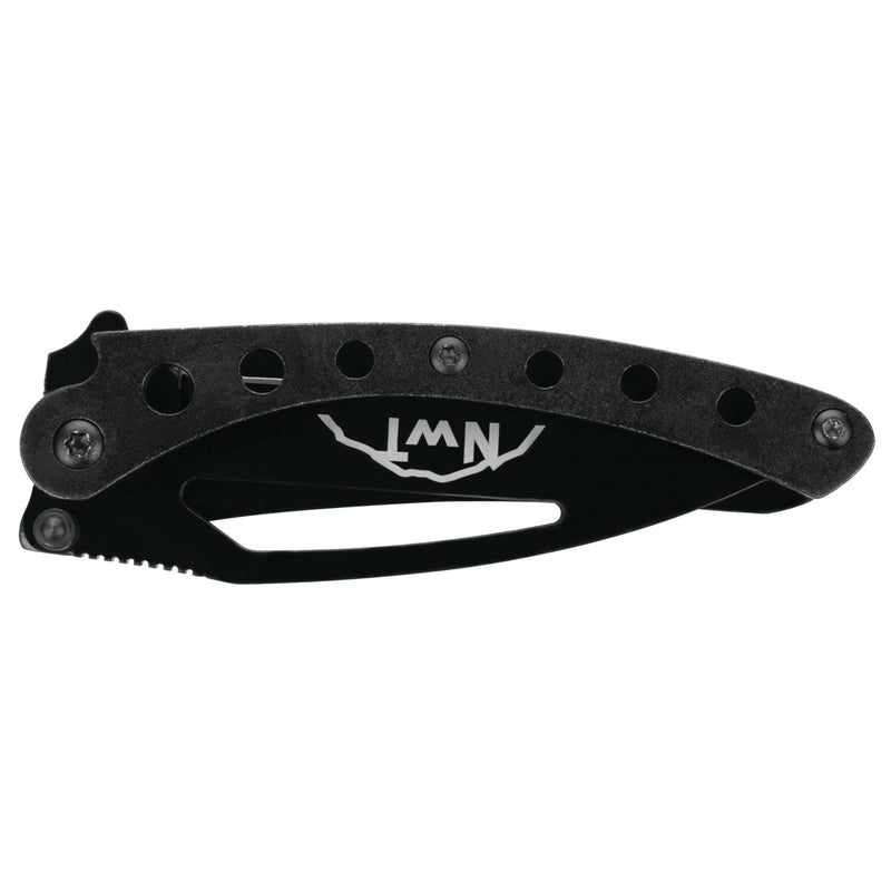 Aneko Performance Tool 5.5-Inch Stainless Steel Pocket Knife, Black