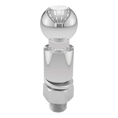 CURT 2-5/16-Inch Chrome Trailer Hitch Ball, 10,000 lbs, 2-Inch Rise, 1-1/4 x 2-5/8-Inch Shank