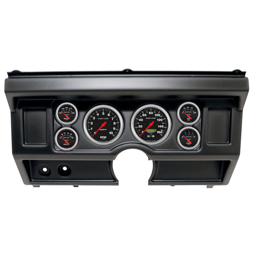 AutoMeter Dash Kit Direct Fit, (3 3/8" X2, 2 1/16" X4), Ford Truck No Ac 80-86, Sport-Comp (2918-11)