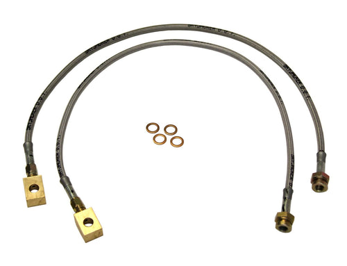 4"- 8" Skyjacker Stainless Steel Brake Line - Pair