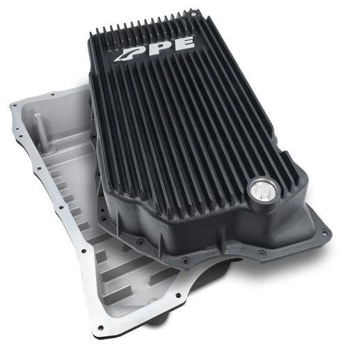 Heavy Duty PPE Cast Aluminum Deep Transmission Pan (BLACK) 128051420 Compatible for 2020+ GM/Chevy with Allison 10L1000 Transmission