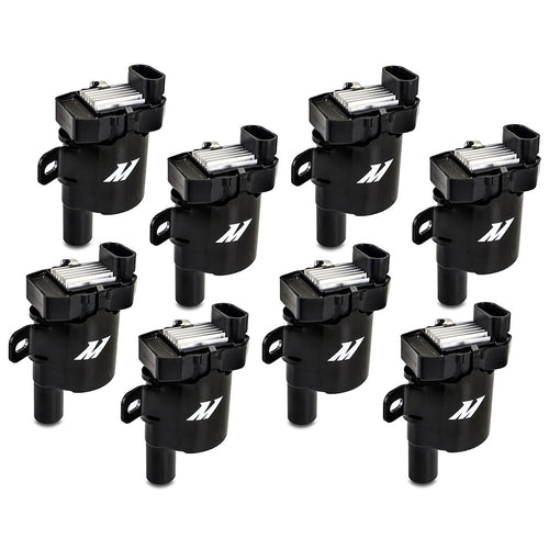 Mishimoto Ignition Coil, Compatible with Truck Engines GM L-Series (Heatsink Style) 1999-2007, Set of 8