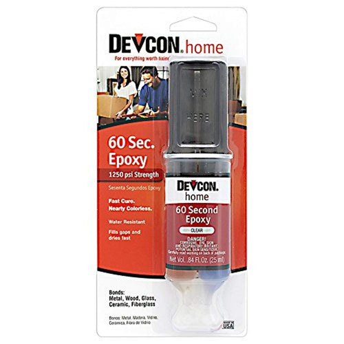 25 ml Clear Epoxy Resin Tube - Devcon 60-Second Epoxy