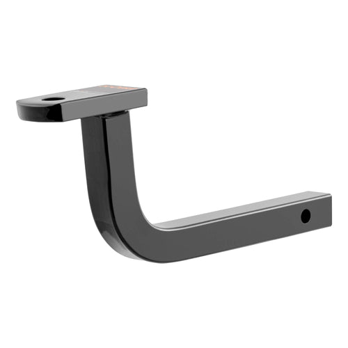 CURT 45015 Trailer Hitch Class 2 Ball Mount, Fits 1-1/4-Inch Receiver, 3,500 lbs, 3/4-Inch Hole, 5-Inch Rise, Gloss Black Powder Coat, MOUNT 8