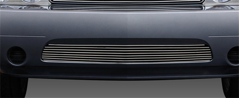 2011-2014 Challenger T-Rex Grilles Billet Bumper Grille, Polished, 1 Pc, Overlay - PN #25416