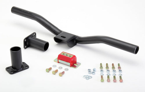 Transmission Crossmember Kit Trans-Dapt Performance 6549 Universal Supports 700R4/4L60E/T56 Trans. Fits 26-36 in. Framerail Width 3 in. Drop Distance Polyurethane Pads