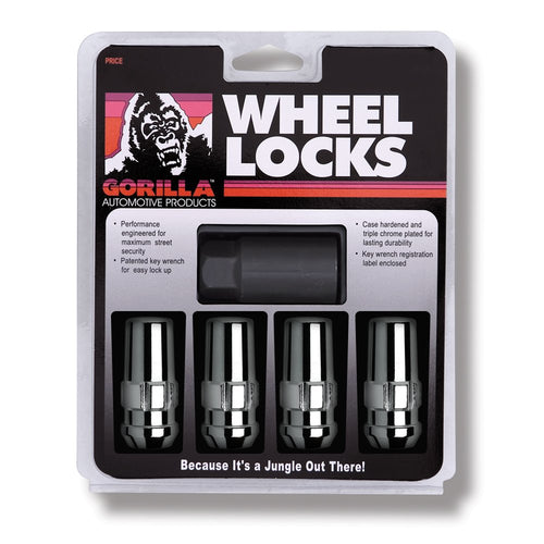 Duplex Acorn Wheel Locks Gorilla Automotive 76681N (1/2" Thread Size), Pack of 4