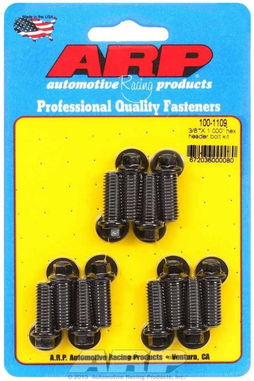 ARP Header Bolt Kit 100-1109 (Black Oxide Hex Bolt UHL=1.000 12 pcs.)