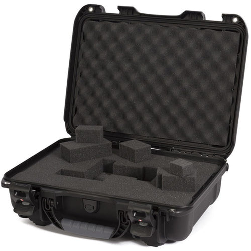 Waterproof Nanuk 923-1001 Hard Case with Foam Insert and Incorporated TSA Approved Travel Lock Latches - Black, Medium Series