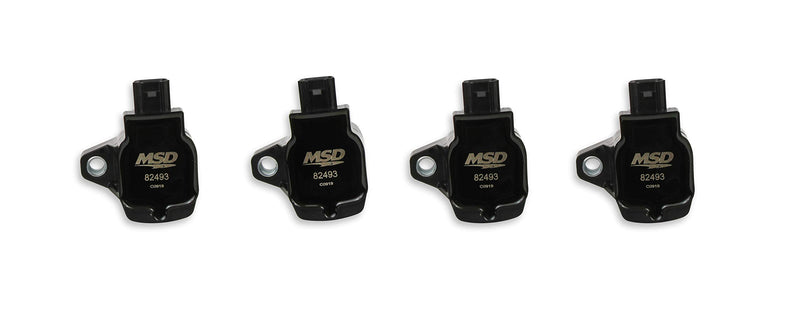 Blaster Series MSD 824943 Ignition Coils, Black, 4-pack