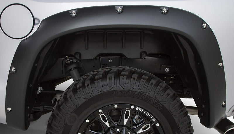 Pocket / Rivet Fender Flares Stampede Products | Ruff Riderz | Fits 2014 - 2021 Toyota Tundra (66.7/78.7/97.6" Bed), Black | 4 pcs., 8431-2