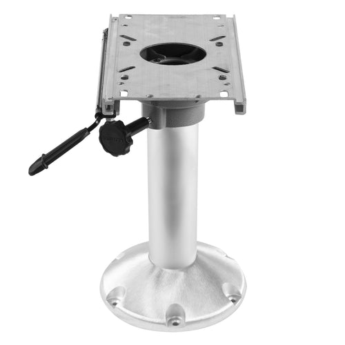 Boat Seat Pedestal Wise 8WP23-15-374, Fixed Height 15", with Seat Slide Seat Mount, Adjustable Travel 5" - Fore & Aft