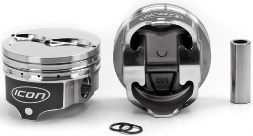 Icon Piston, Icon Pistons Premium, Forged, 4.360 in Bore, 1/16 x 1/16 x 3/16 in Ring Grooves, Minus 4.5 cc