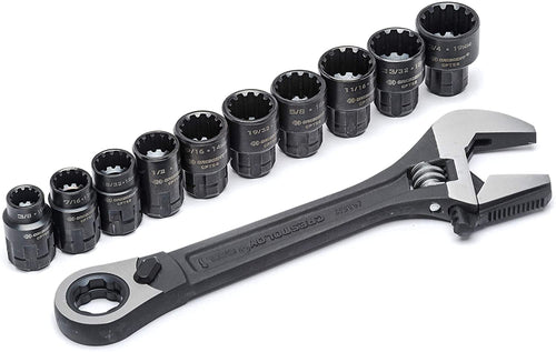 Adjustable Wrench Set Crescent X6 Pass-Thru 11 Piece