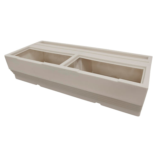 Wise Premier Series BM1145-1B-990 50-Inch Pontoon Bench Base Only, Platinum
